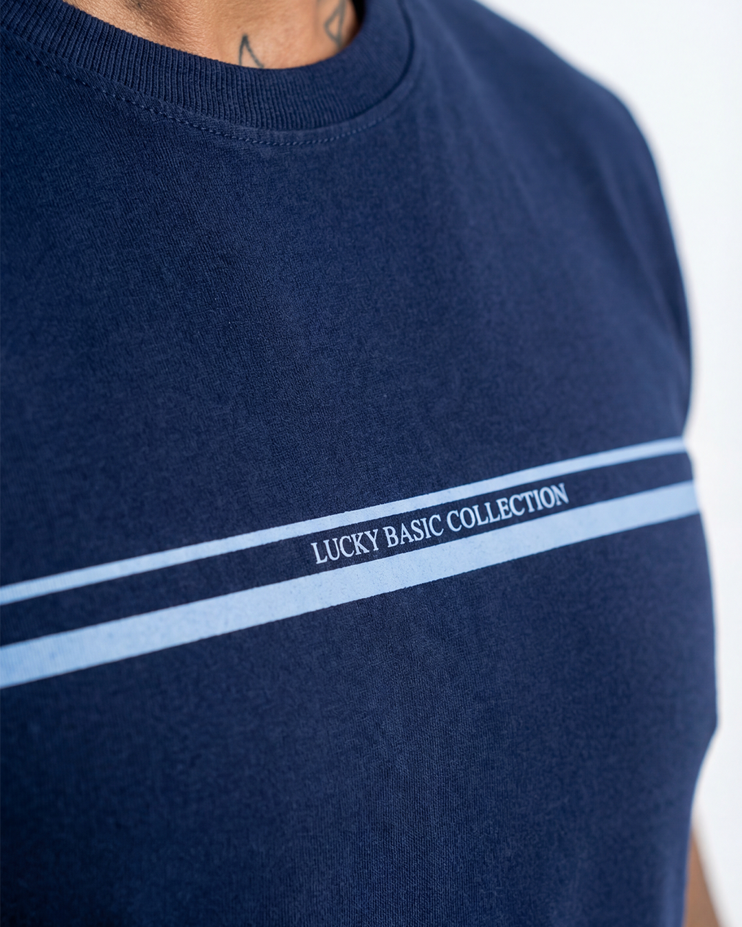 T-SHIRT REGULAR LUCKY BASIC COLLECTION MARINHO