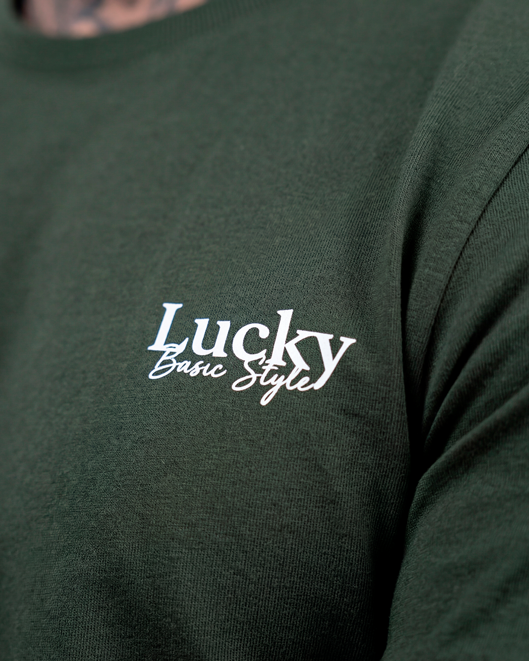 T-SHIRT REGULAR LUCKY BASIC STYLE VERDE