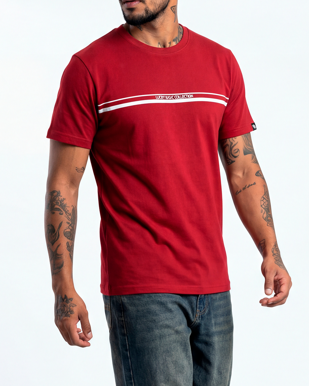 T-SHIRT REGULAR LUCKY BASIC COLLECTION VERMELHO