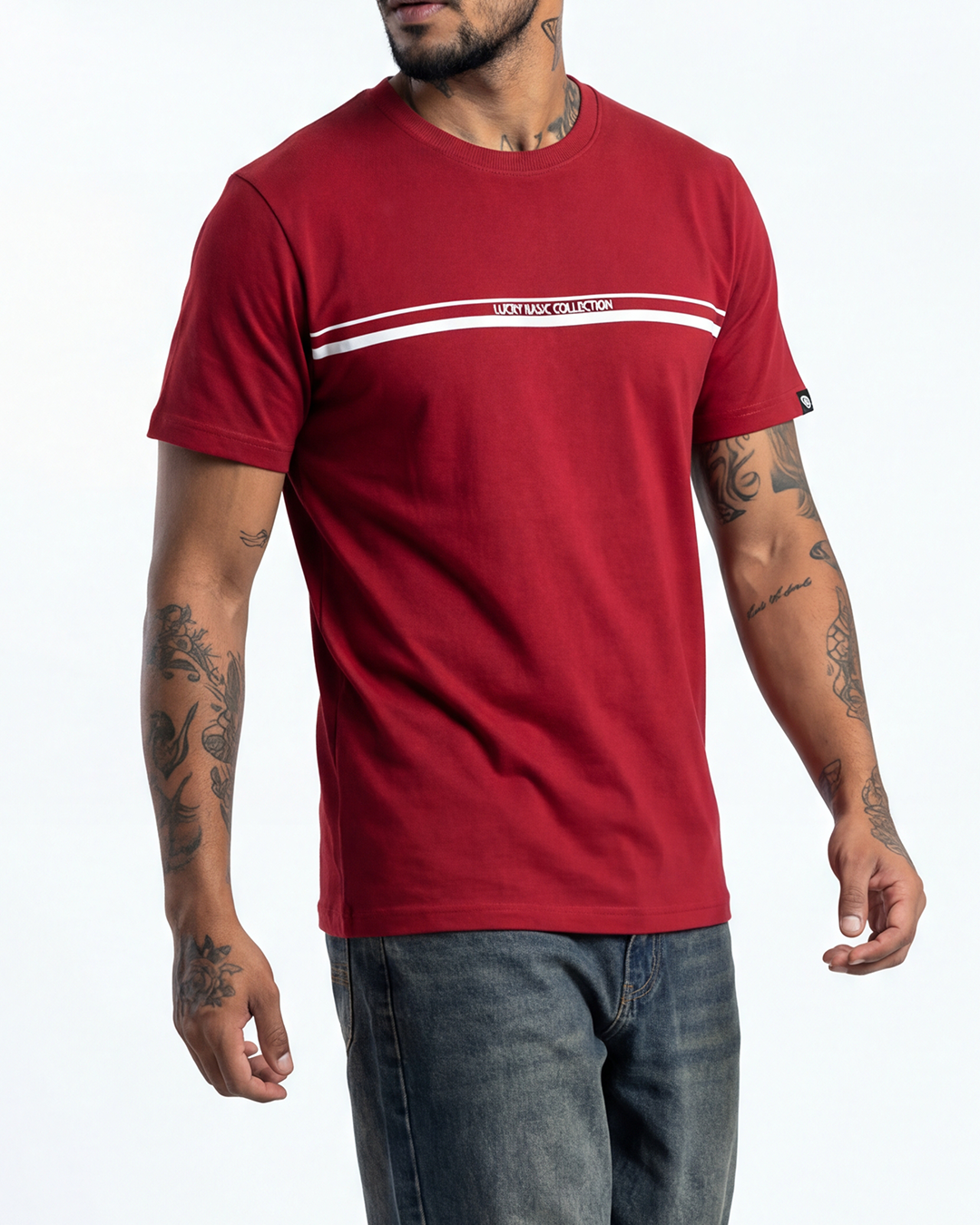 T-SHIRT REGULAR LUCKY BASIC COLLECTION VERMELHO