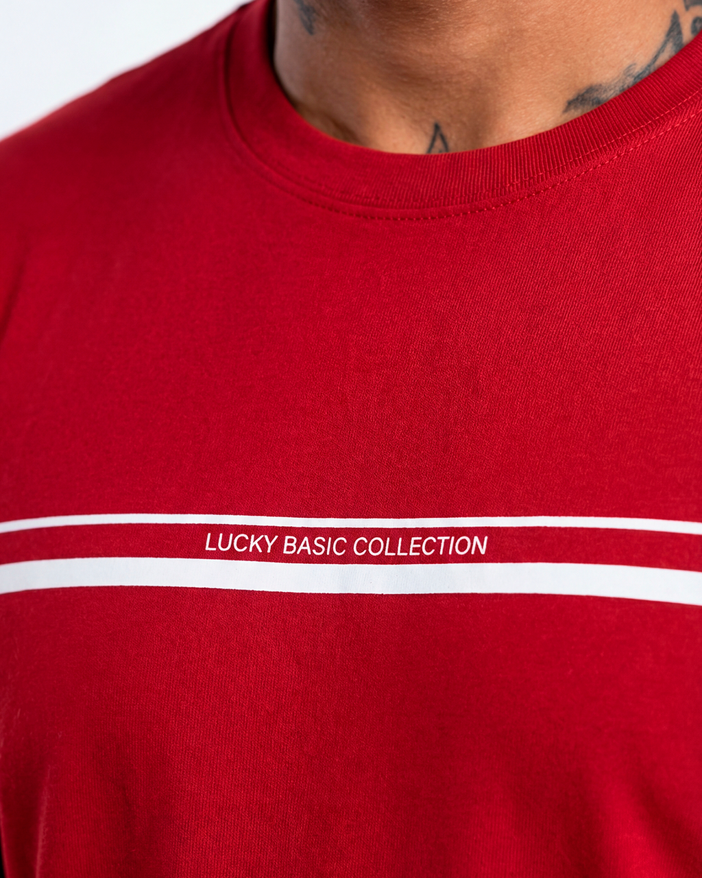 T-SHIRT REGULAR LUCKY BASIC COLLECTION VERMELHO