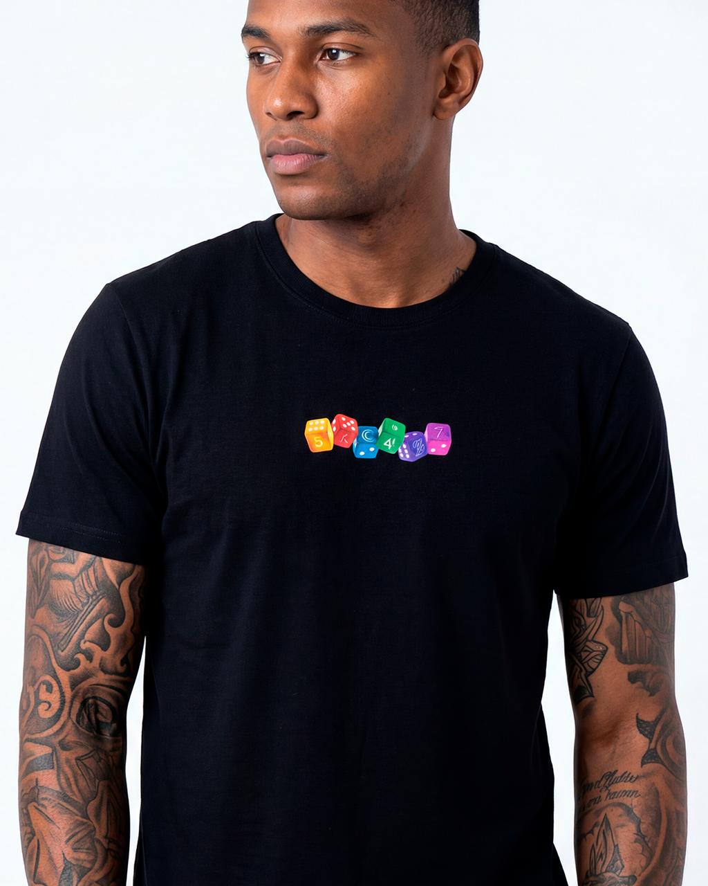 T-SHIRT REGULAR LUCKY COLORFUL DICE