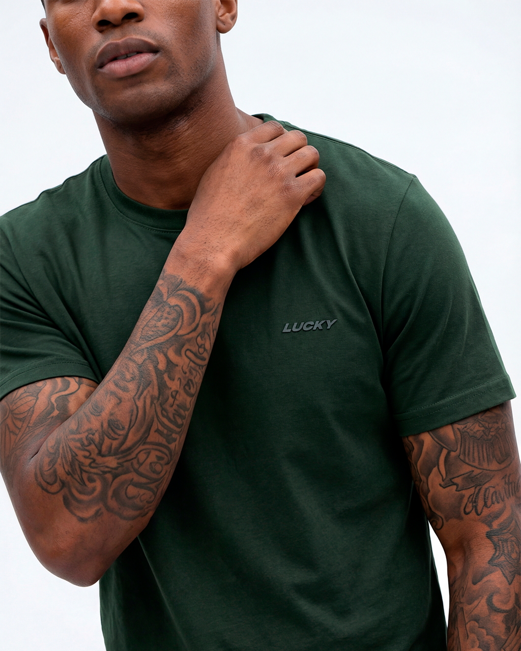T-SHIRT REGULAR LUCKY NAME BASIC VERDE