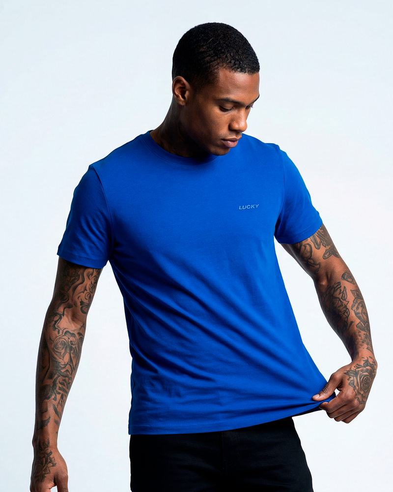 T-SHIRT REGULAR LUCKY NAME BASIC ROYAL