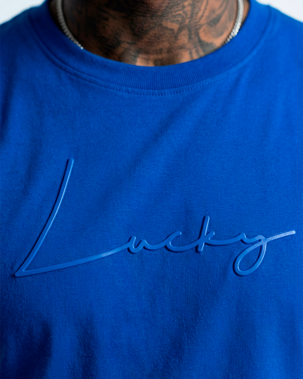 T-SHIRT REGULAR LUCKY NAME WRITTEN ROYAL