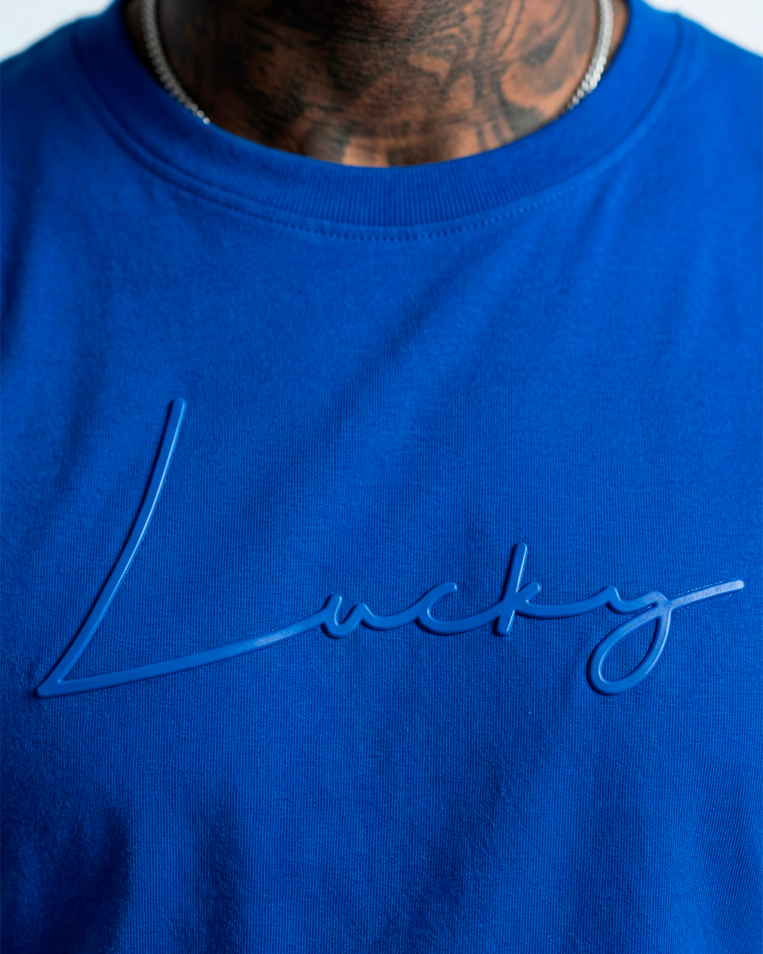 T-SHIRT REGULAR LUCKY NAME WRITTEN ROYAL