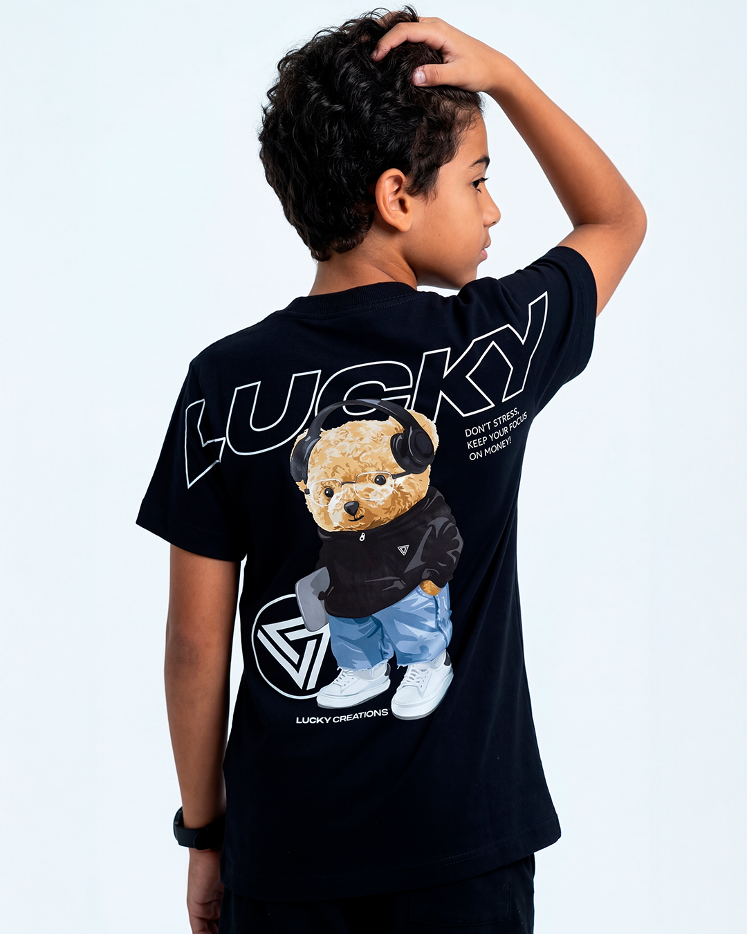 T-SHIRT LUCKY BEAR DONT STRESS