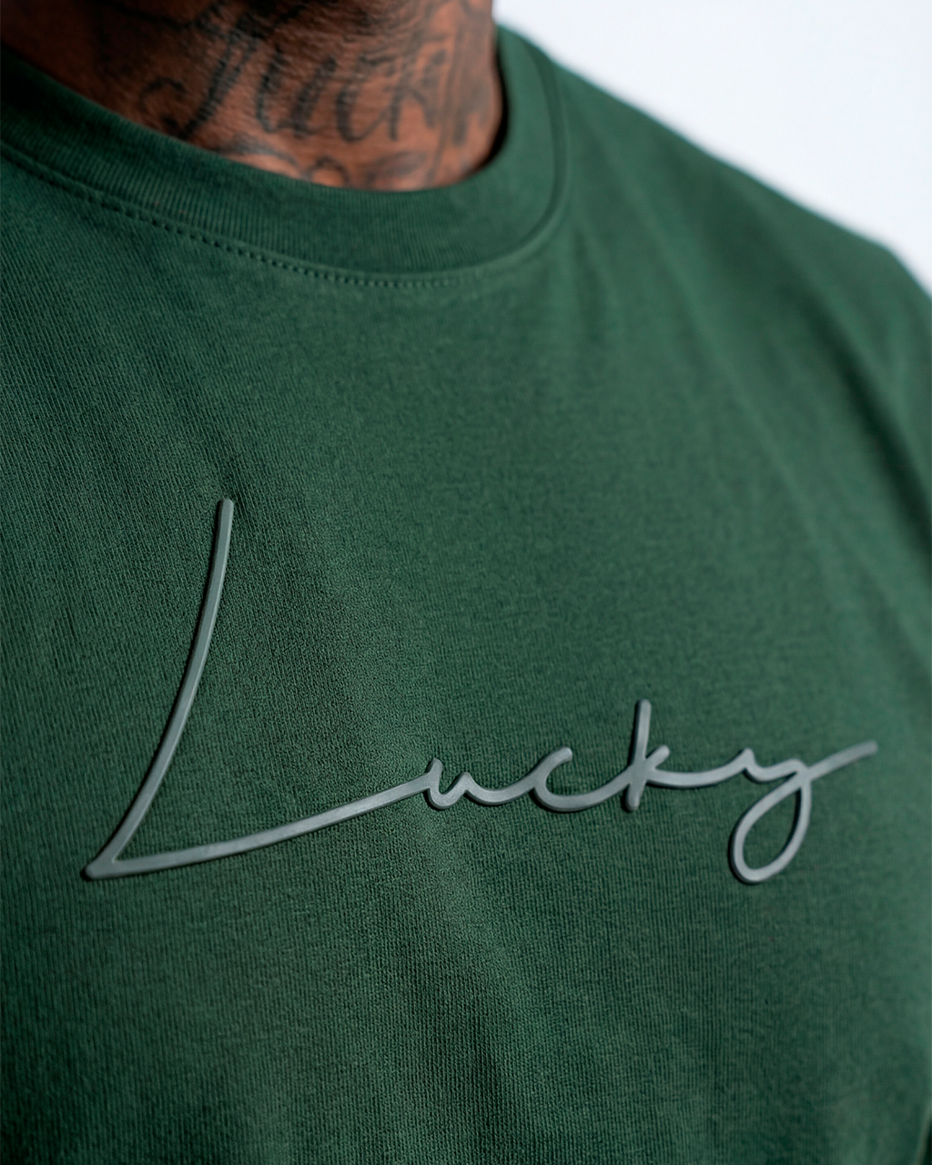 T-SHIRT REGULAR LUCKY NAME WRITTEN VERDE