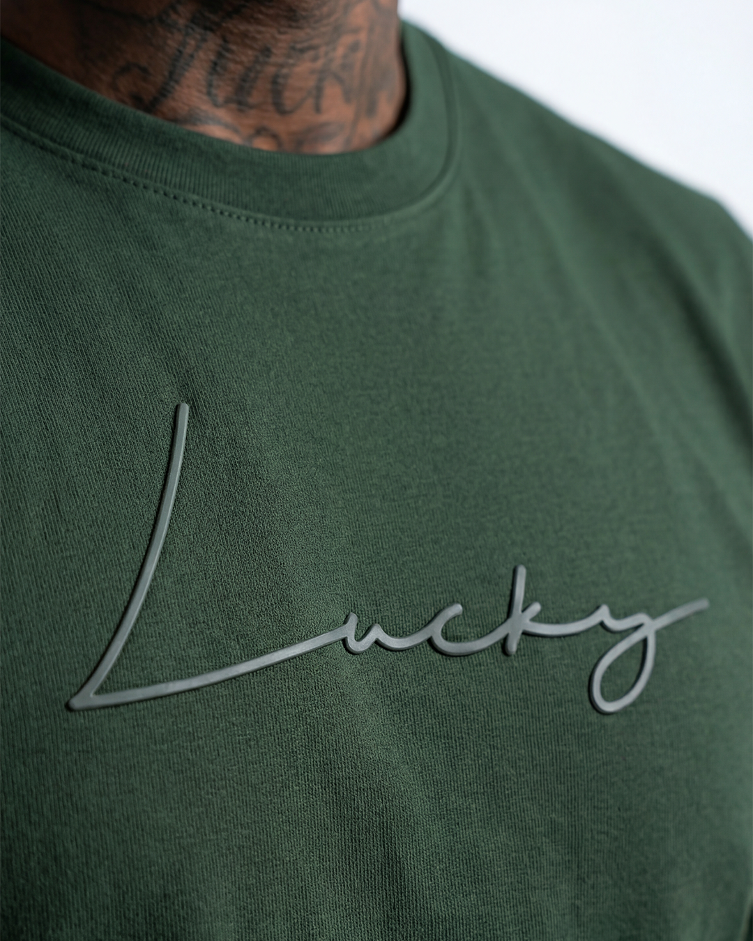 T-SHIRT REGULAR LUCKY NAME WRITTEN VERDE