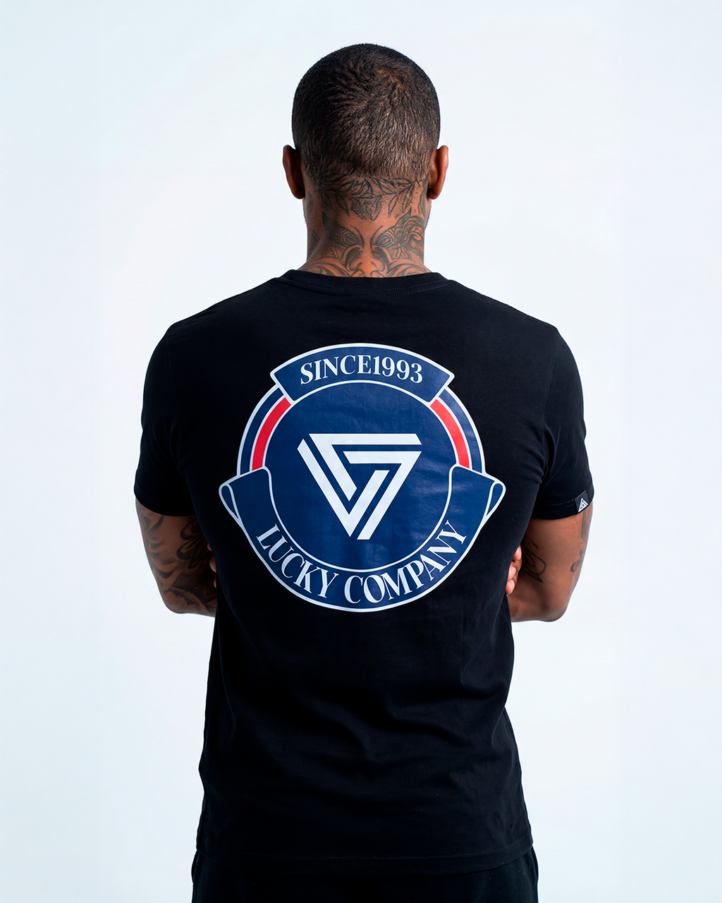 T-SHIRT REGULAR LUCKY SINCE1993 COMPANY PRETO