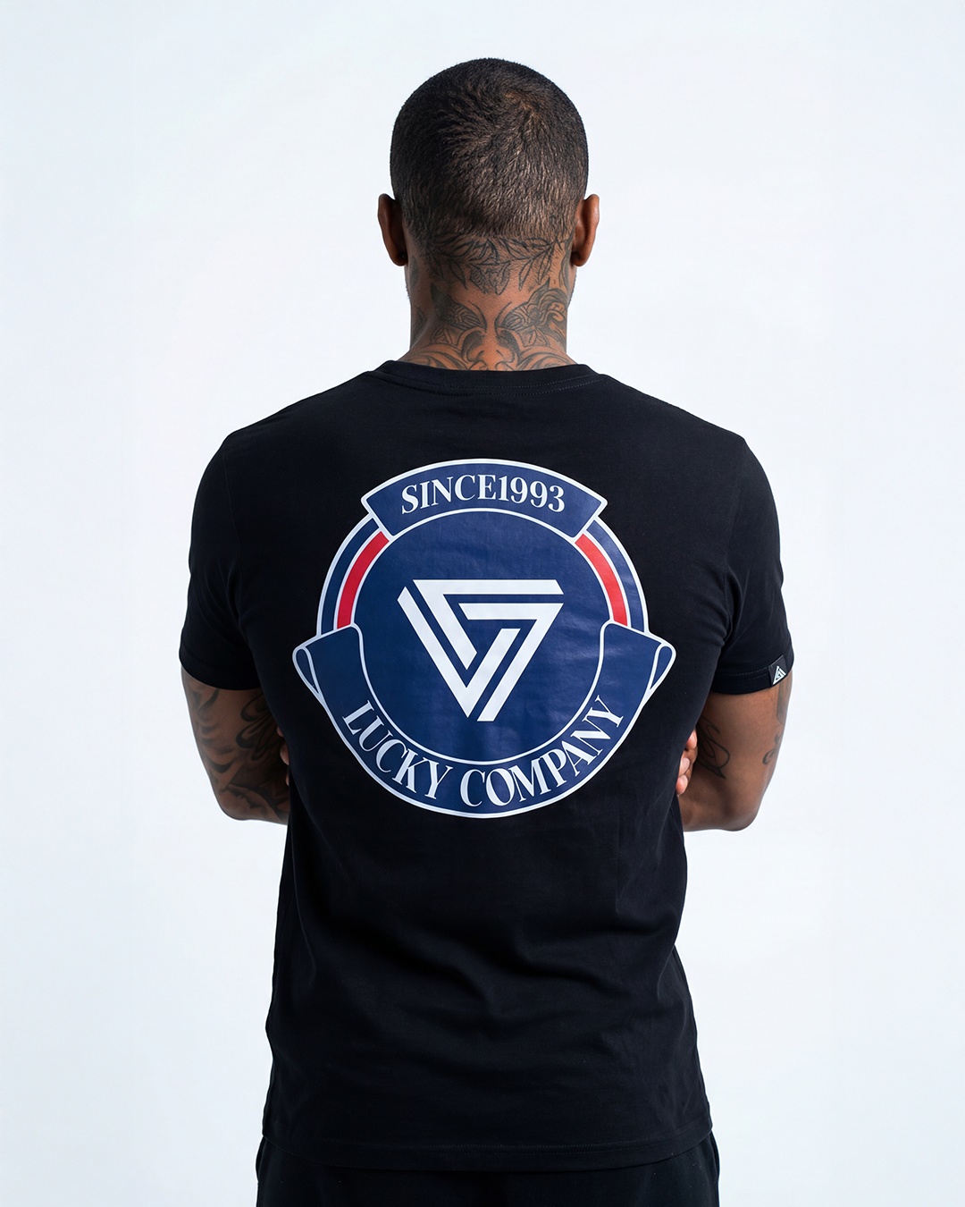 T-SHIRT REGULAR LUCKY SINCE1993 COMPANY PRETO