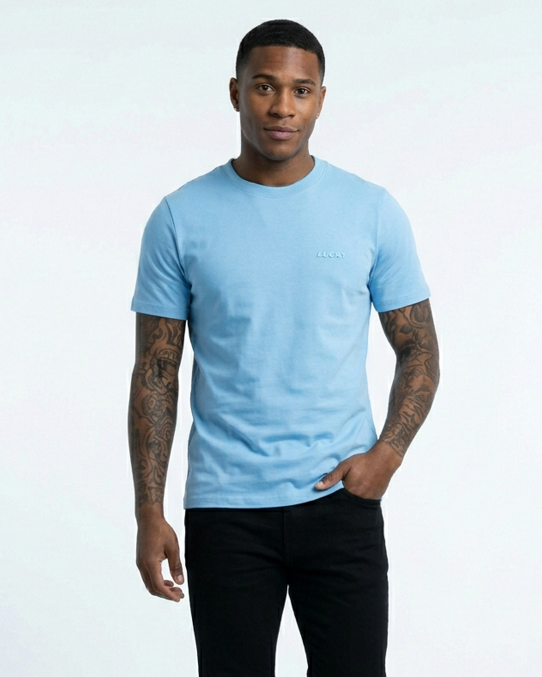 T-SHIRT REGULAR LUCKY NAME BASIC AZUL