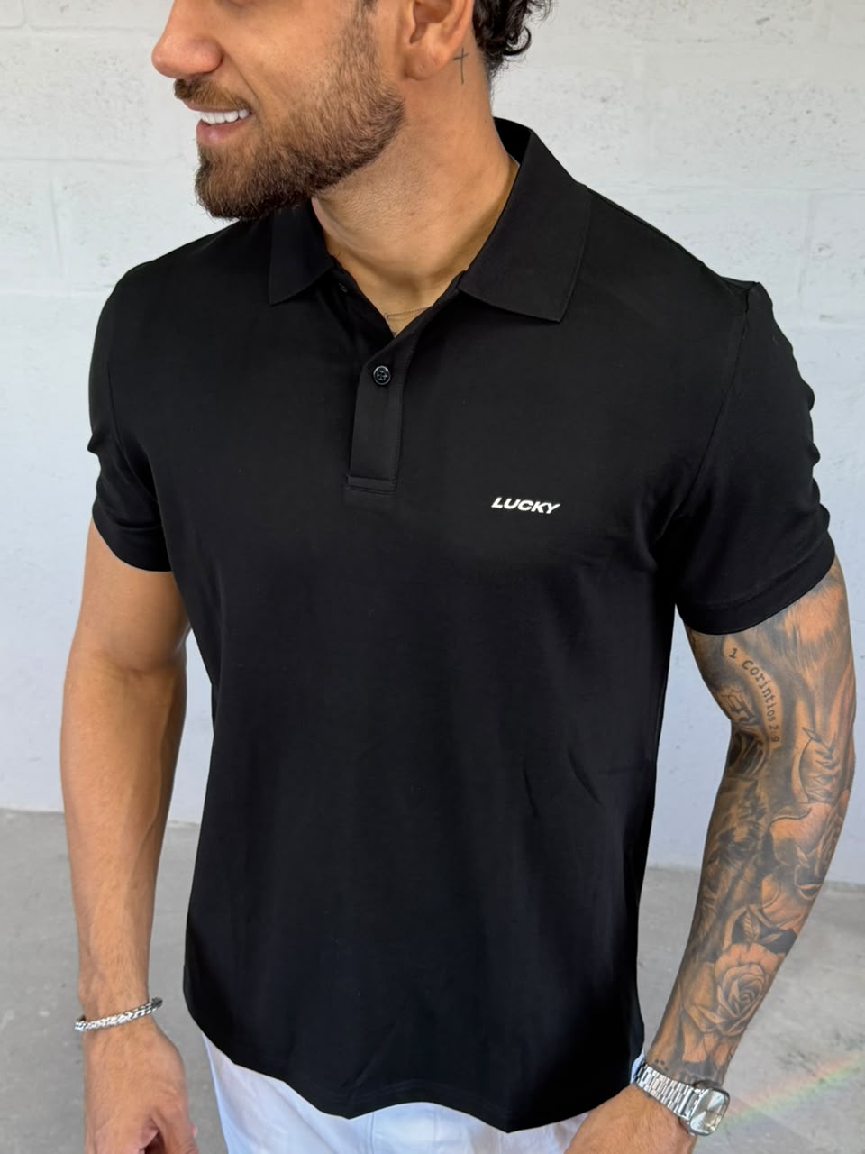 Gola Polo Piquet Lucky Preto