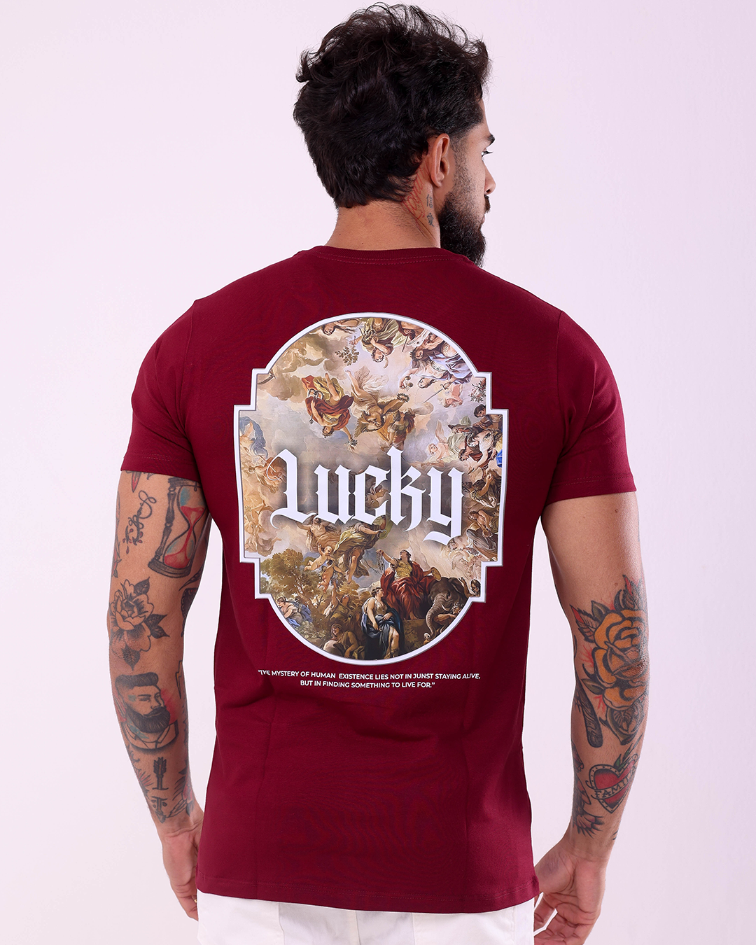 T-SHIRT REGULAR ANGEL PARADISE - 1100021 - VINHO