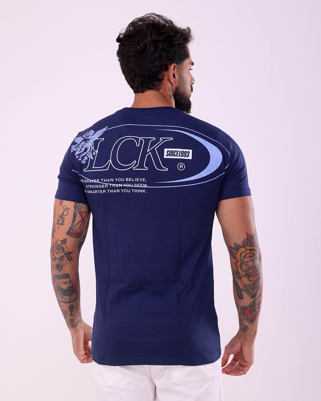T-SHIRT REGULAR ANGEL LCK - 1100023 - AZUL MARINHO