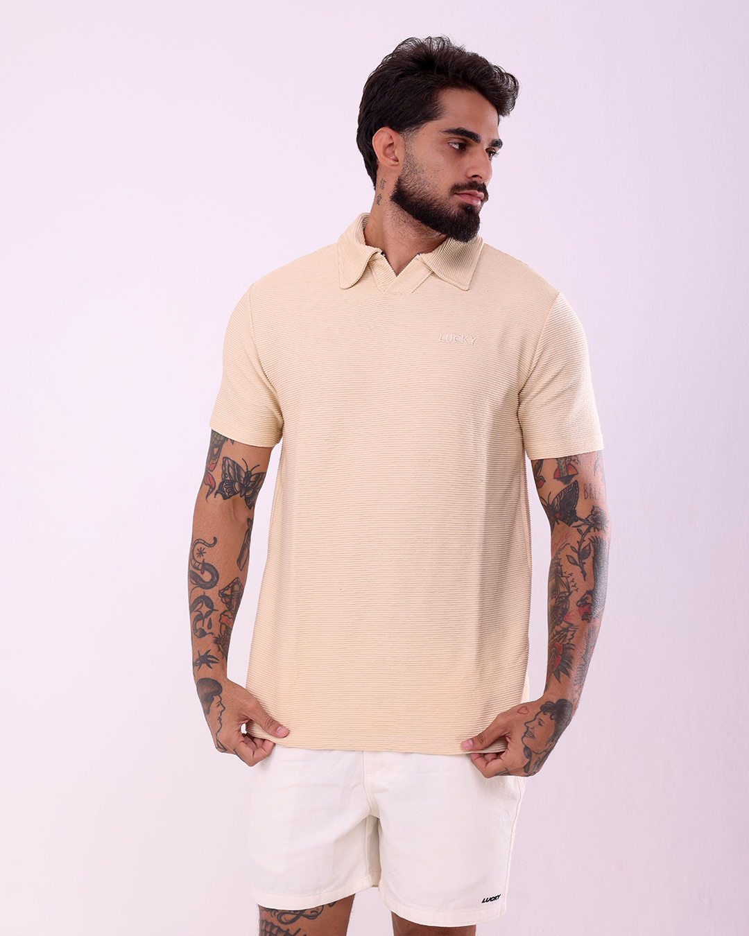 POLO INGLESA PREMIUM - 1160003 - BEGE