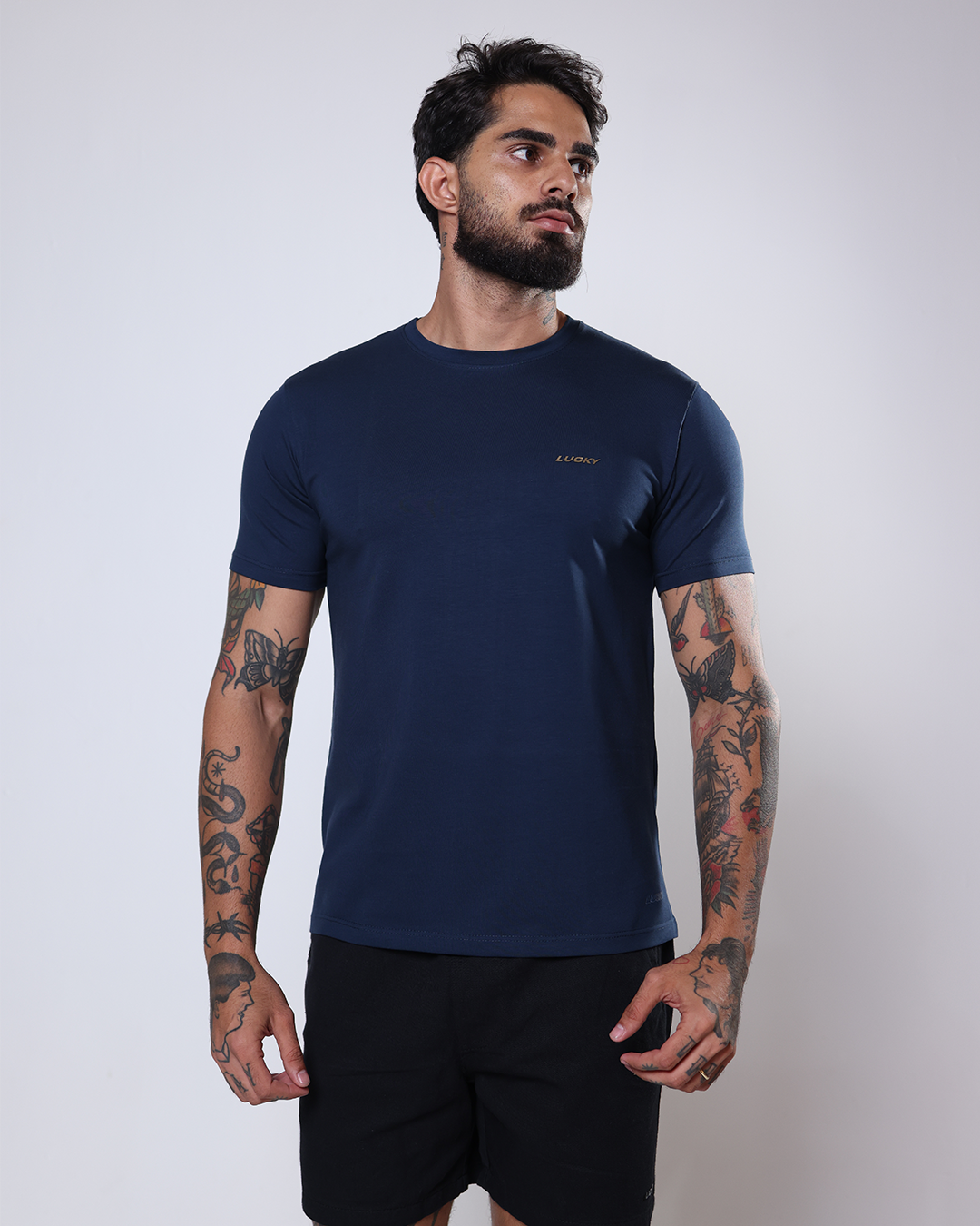 T-SHIRT PIMA - 1150001 - AZUL MARINHO