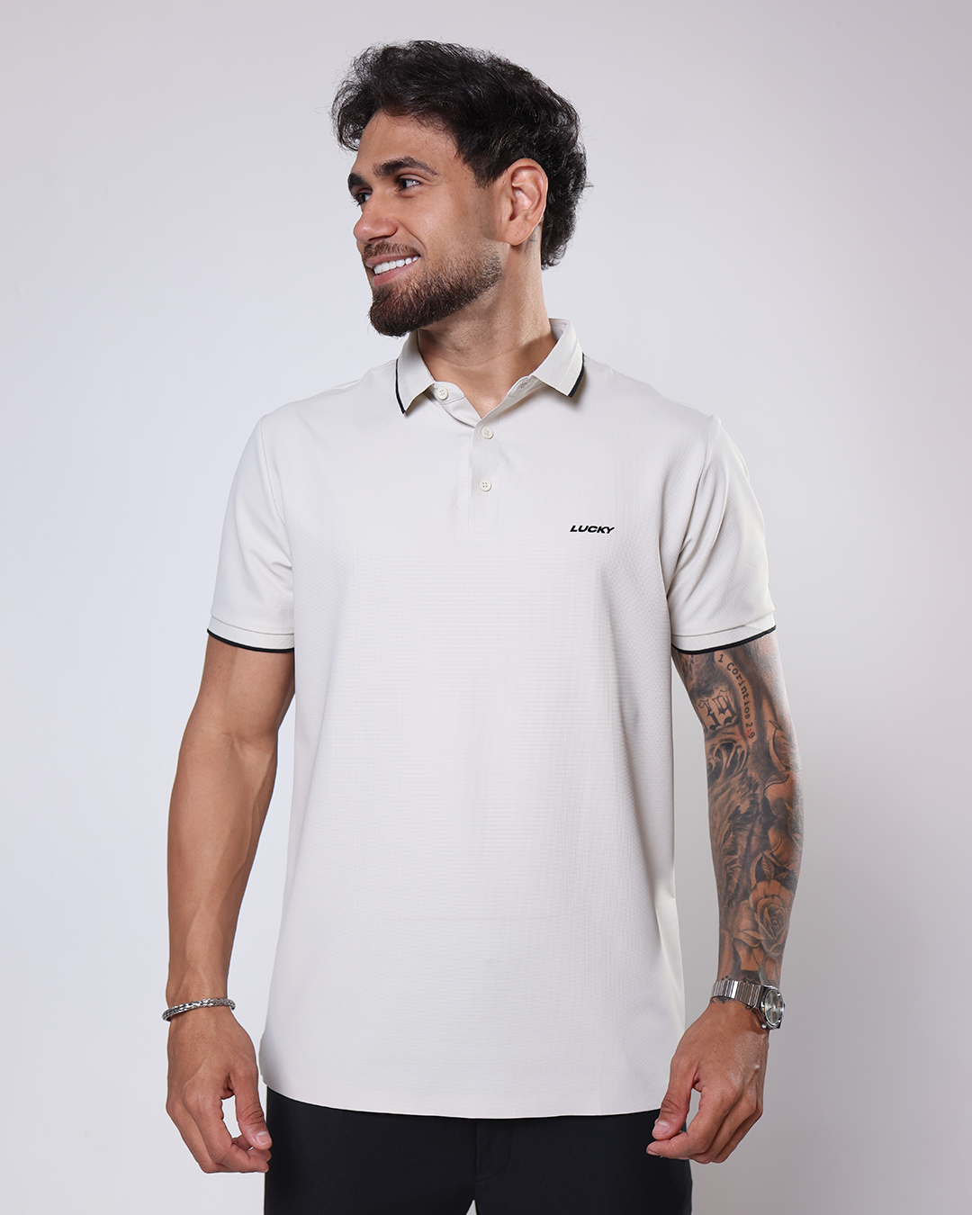 CAMISA GOLA POLO TECH RIB - 1100159 - OFF