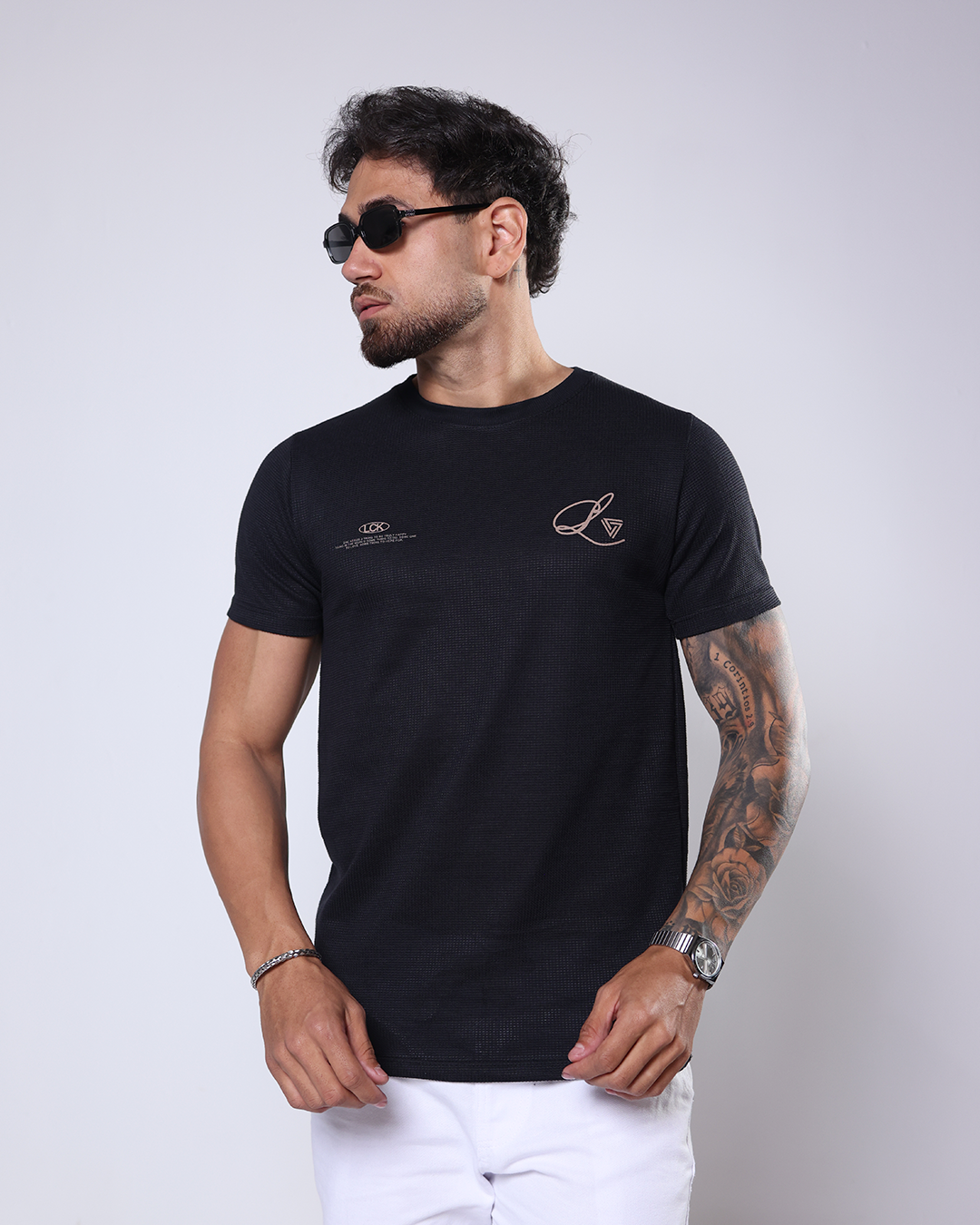 T-SHIRT LCK TRICO - 1100155 - PRETO