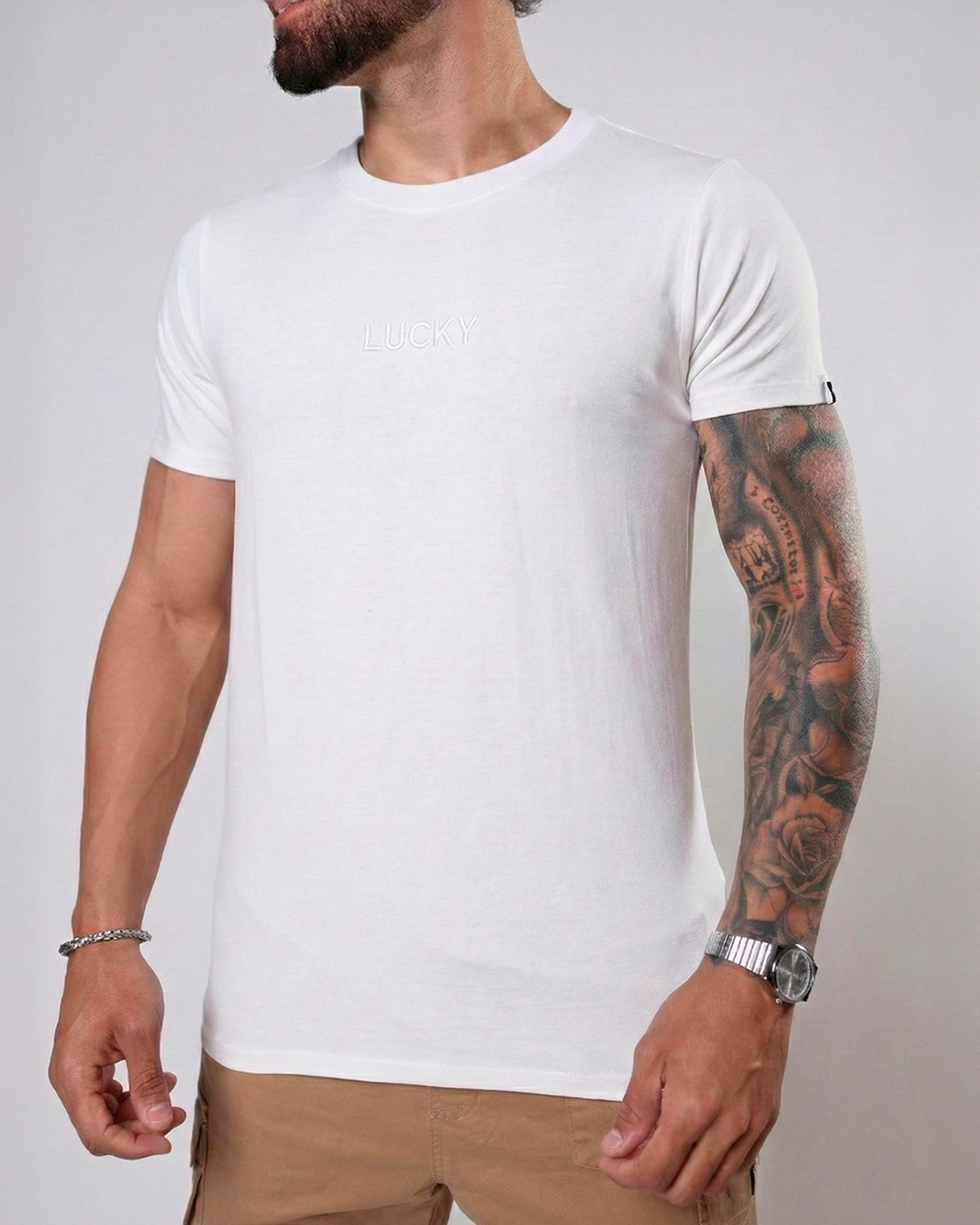 T-SHIRT REGULAR LUCKY BORDADO OFF