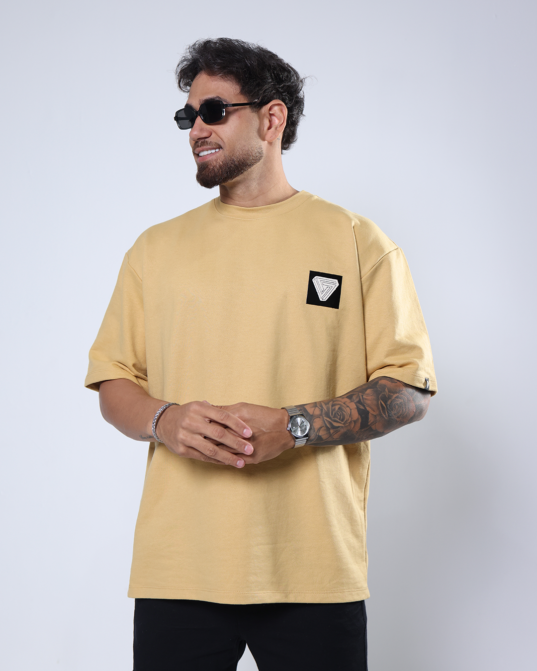 OVERSIZED MOLETOM - 1200106 - BEGE