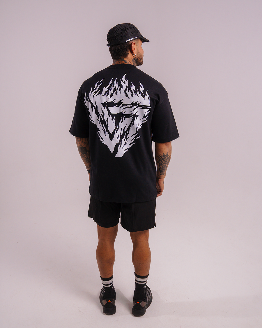 T-SHIRT OVERSIZED LUCKY FLAME