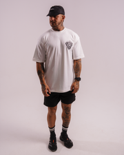 T-SHIRT OVERSIZED LUCKY FLAME WHITE