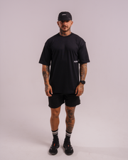 T-SHIRT OVERSIZED LUCKY RUNNING BLACK