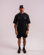 T-SHIRT OVERSIZED LUCKY TEAM7/7 BLACK