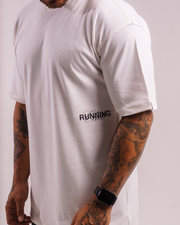 T-SHIRT OVERSIZED LUCKY RUNNING OFF-WHITE