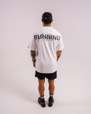 T-SHIRT OVERSIZED LUCKY RUNNING OFF-WHITE