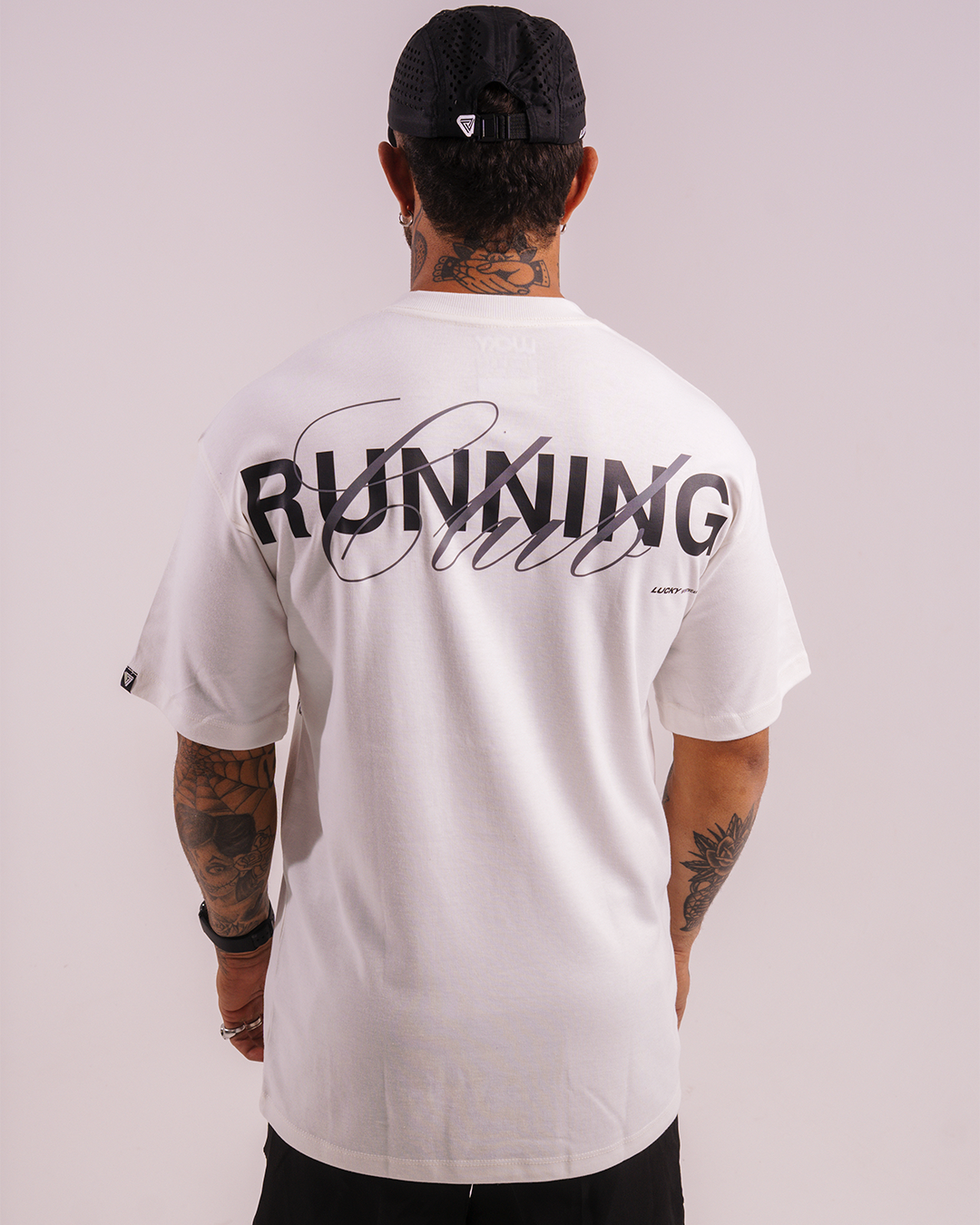 T-SHIRT OVERSIZED LUCKY RUNNING OFF-WHITE