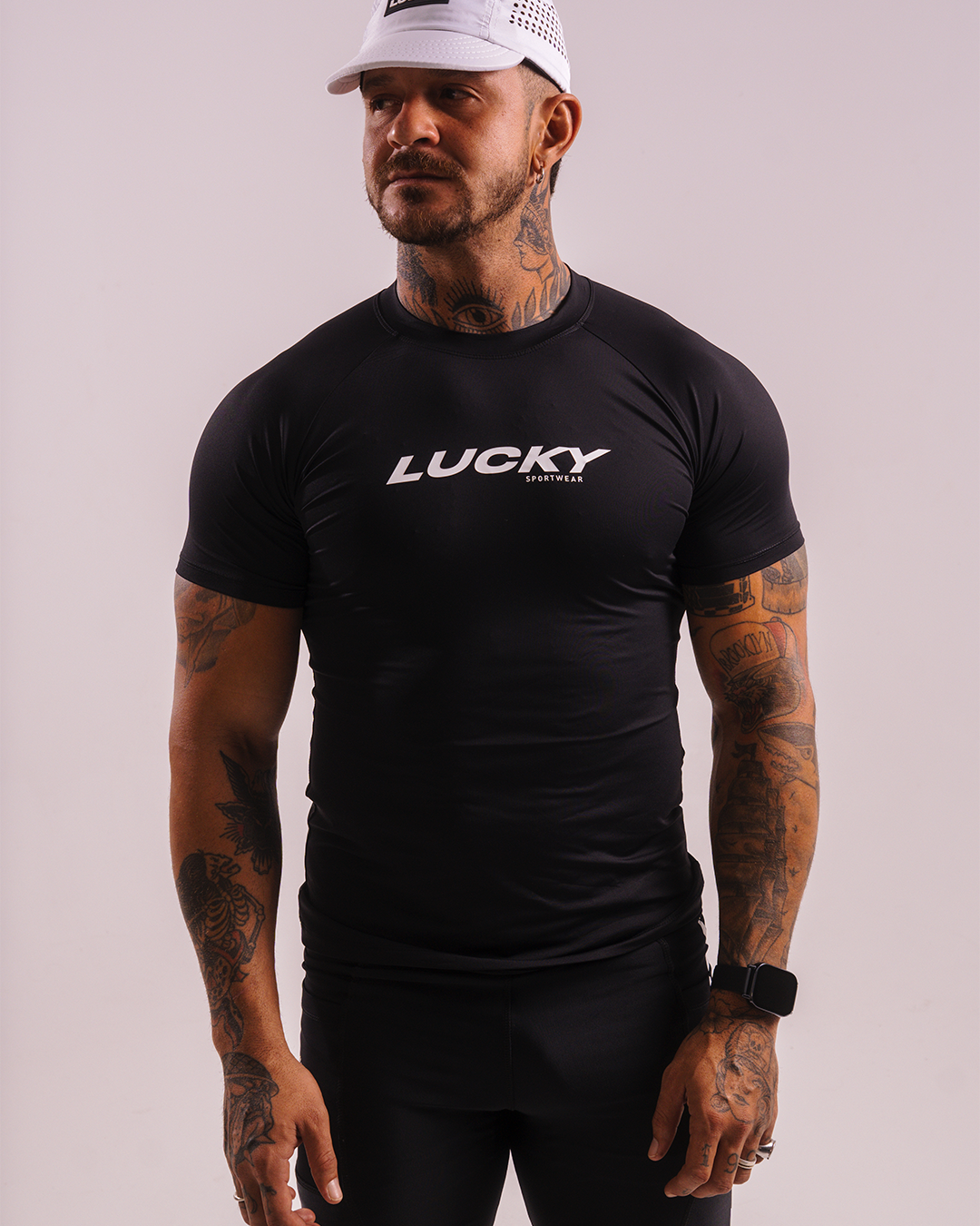 T-SHIRT DE COMPRESSÃO LUCKY SPORTWEAR BLACK