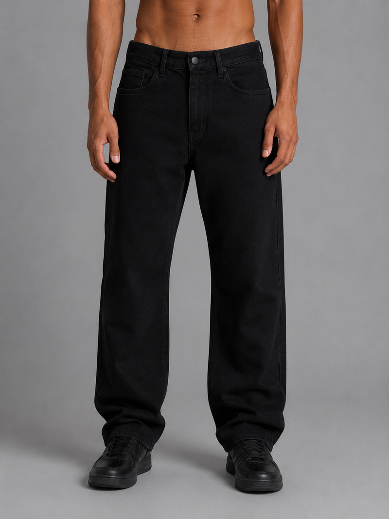 CALÇA JEANS PRETA