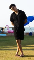 CONJUNTO CAMISA+SHORT PRETO