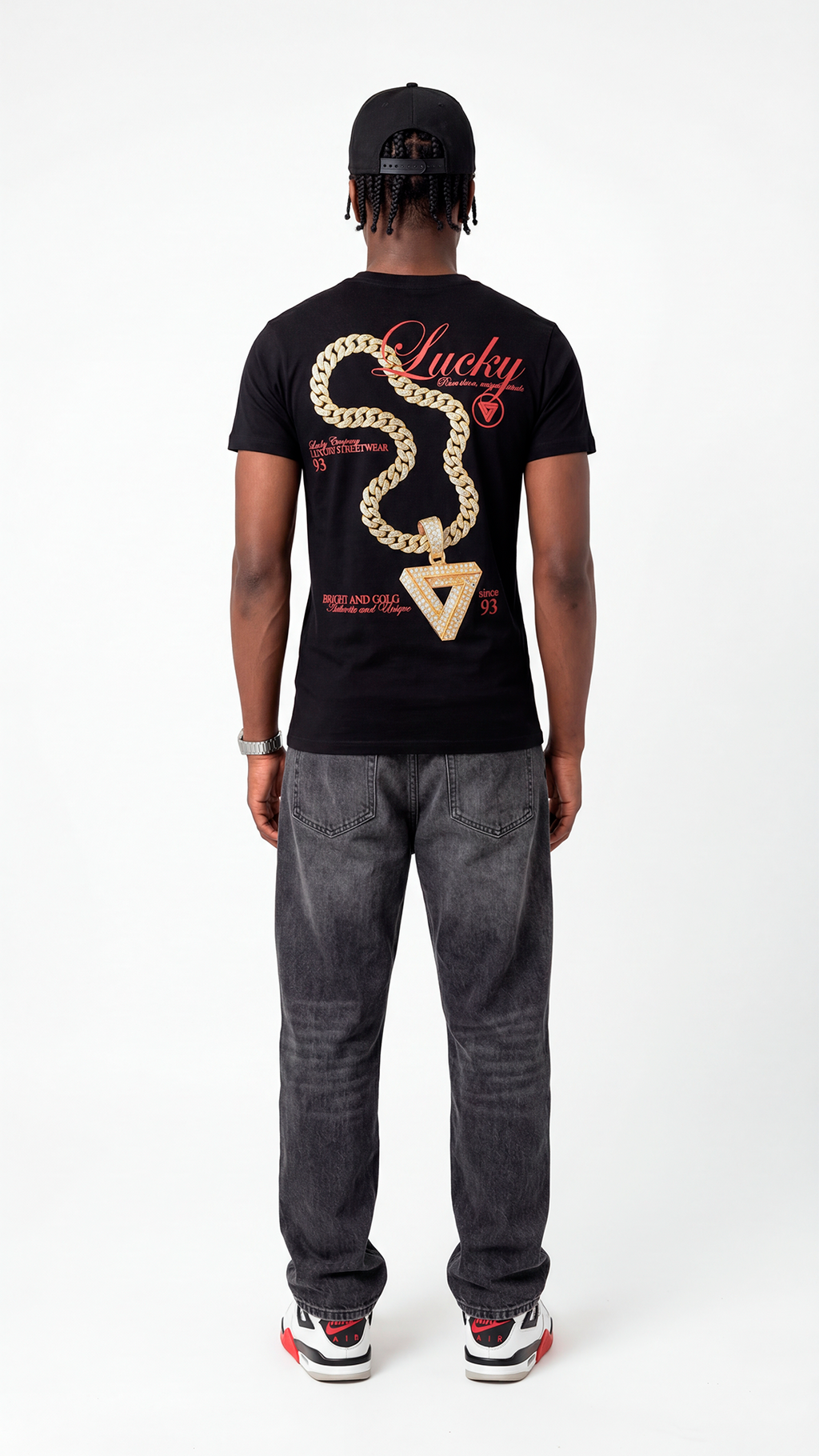 T-SHIRT REGULAR LUCKY NAME NECKLACE - GDC
