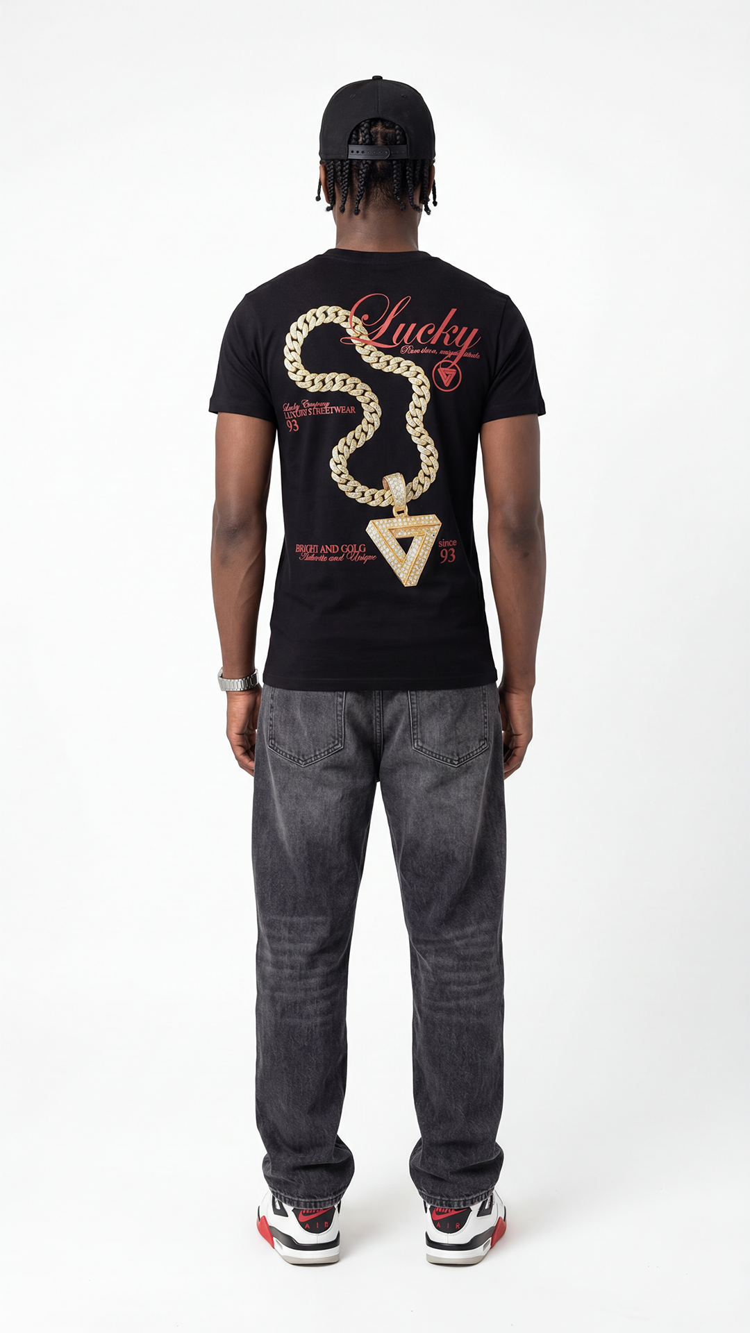 T-SHIRT REGULAR LUCKY NAME NECKLACE - GDC