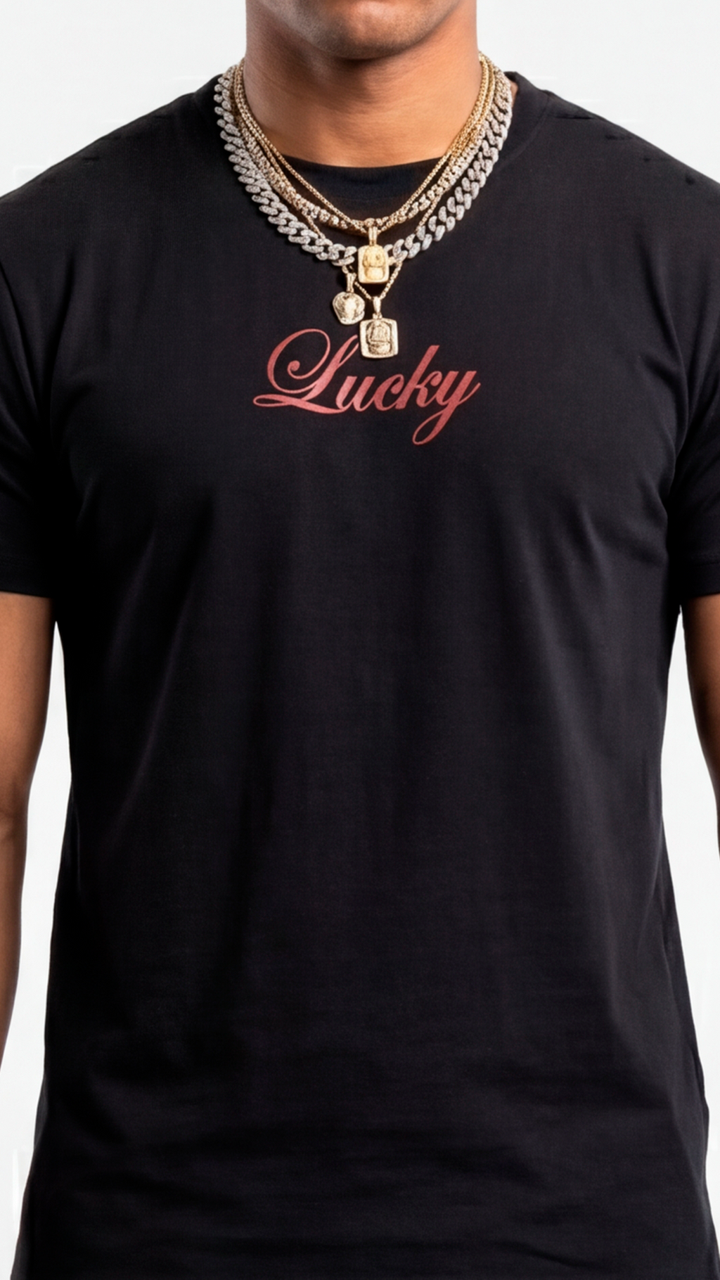 T-SHIRT REGULAR LUCKY NAME NECKLACE - GDC
