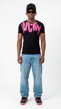 T-SHIRT REGULAR LUCKY NAME PINK - GDC
