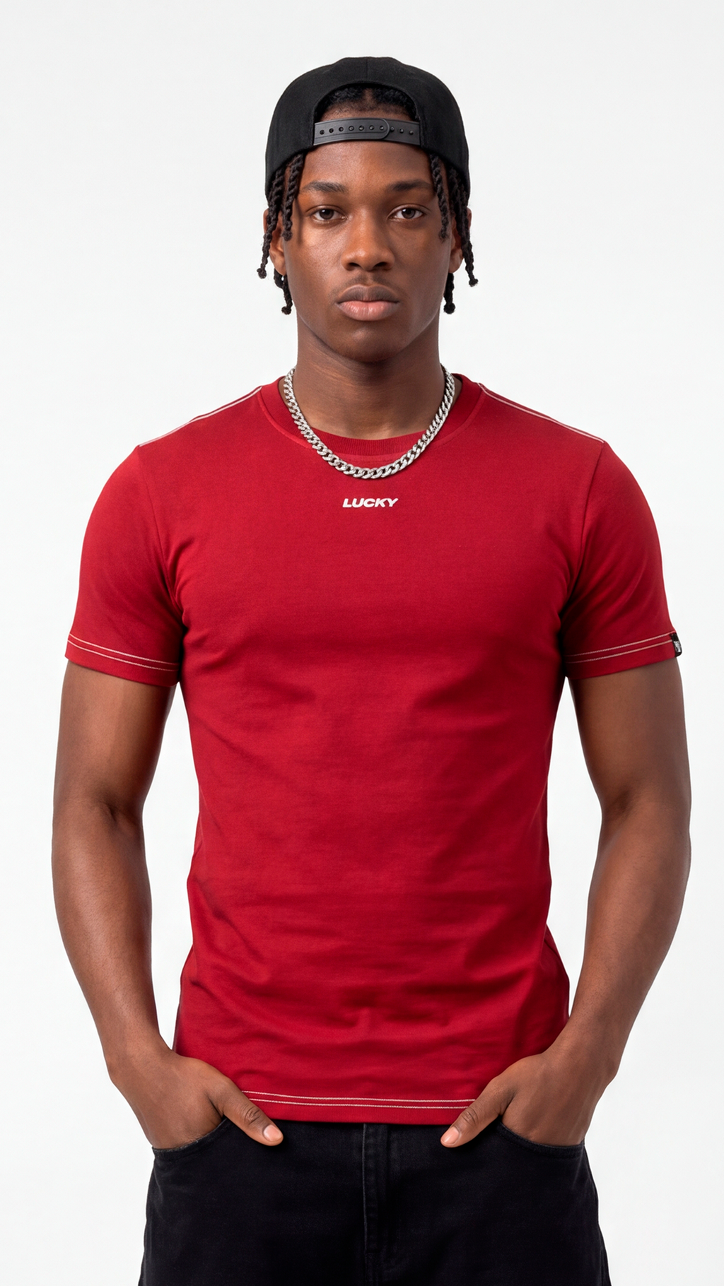 T-SHIRT REGULAR LUCKY NECK - GDC