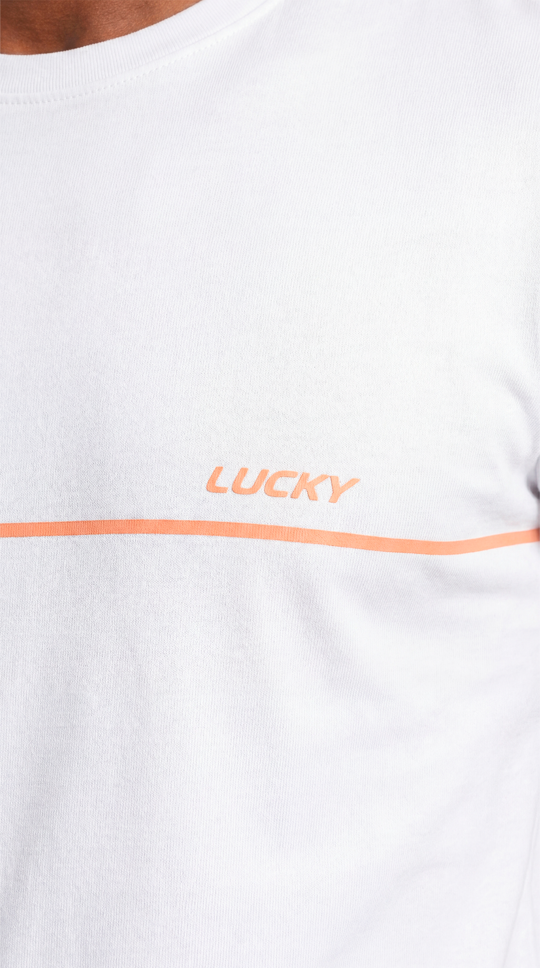 T-SHIRT REGULAR LUCKY LINE BRANCO - GDC
