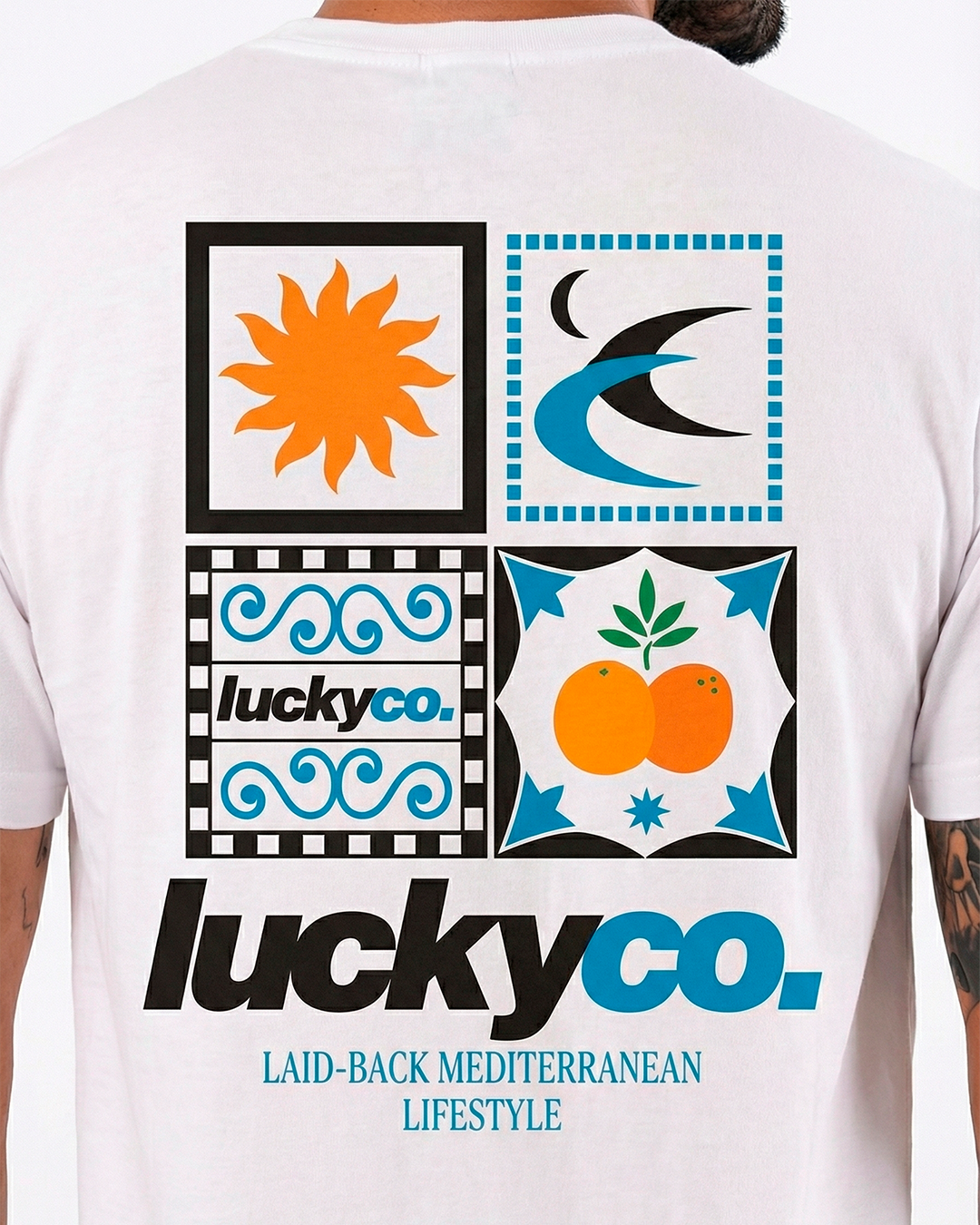 T-SHIRT REGULAR SQUARES 000000