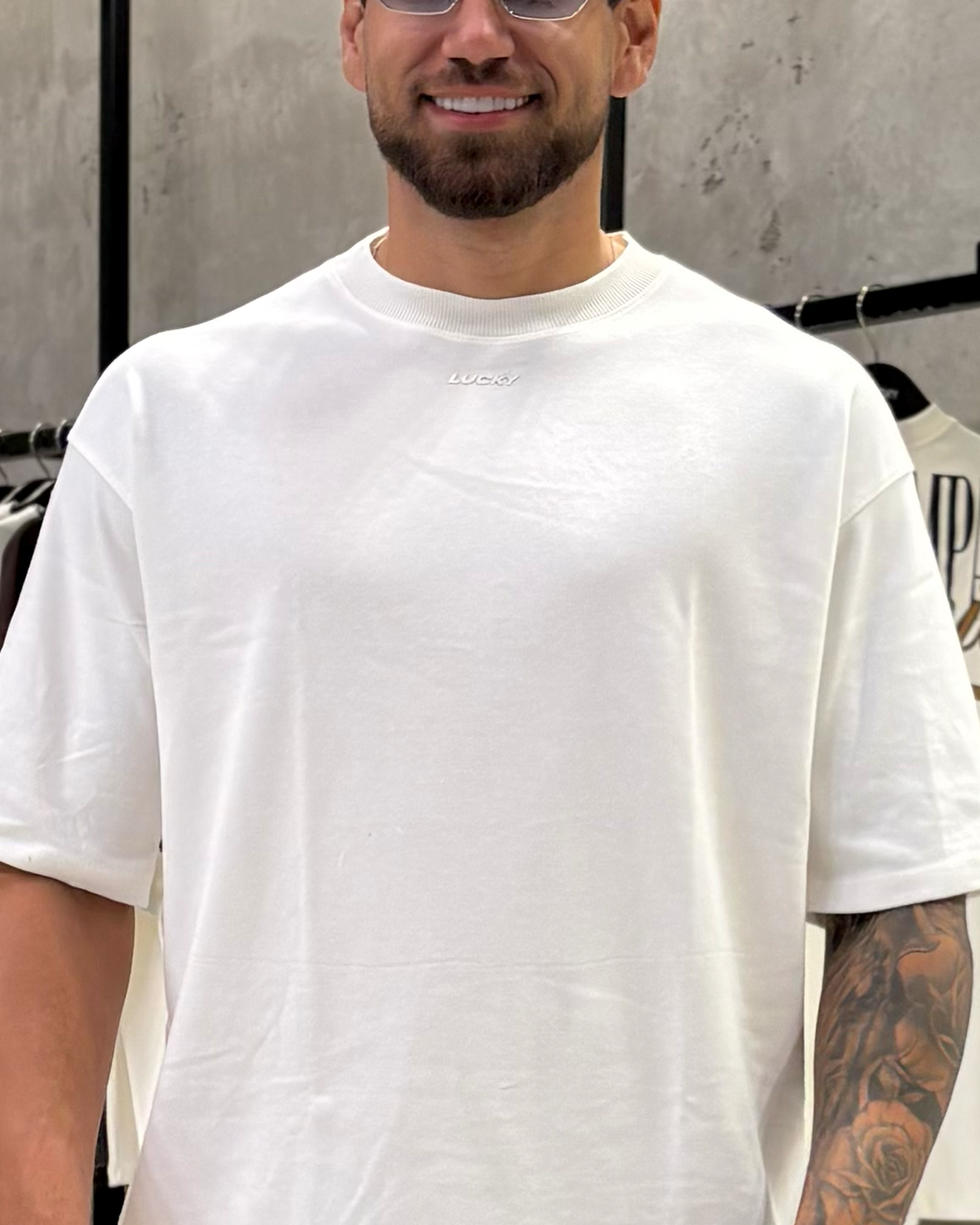 OVERSIZED MINIMALIST LUCKY - BRANCO