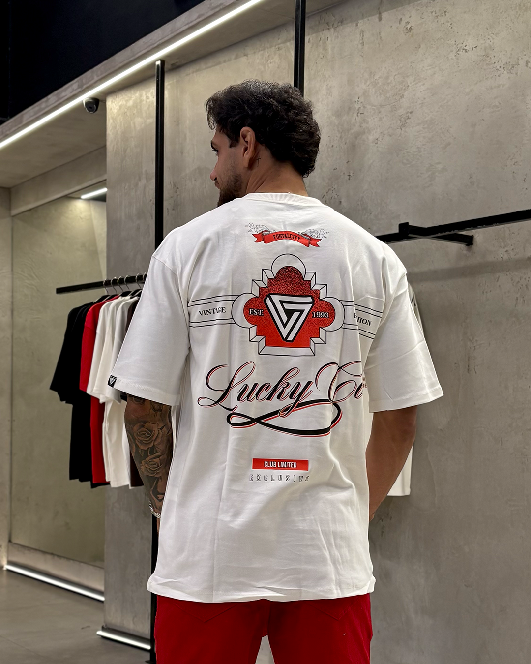 OVERSIZED VINTAGE FASHION - BRANCO - 1200113