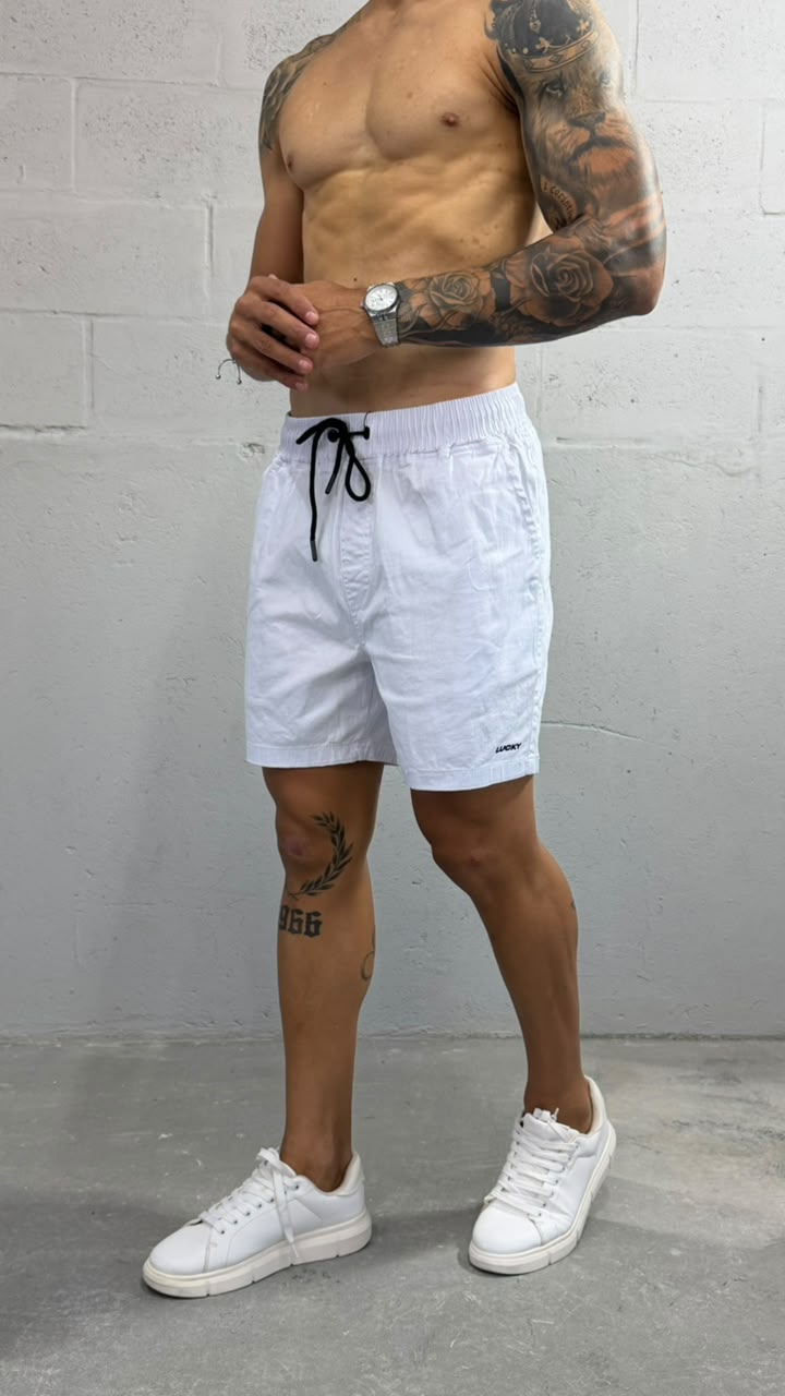 Bermuda Brim Com Bainha - R$55,00