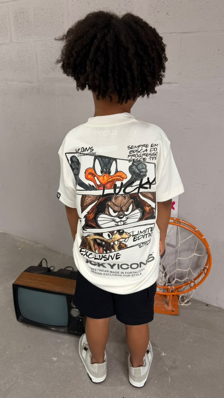 T-SHIRT INFANTIL - ICONS - LUCKY 06