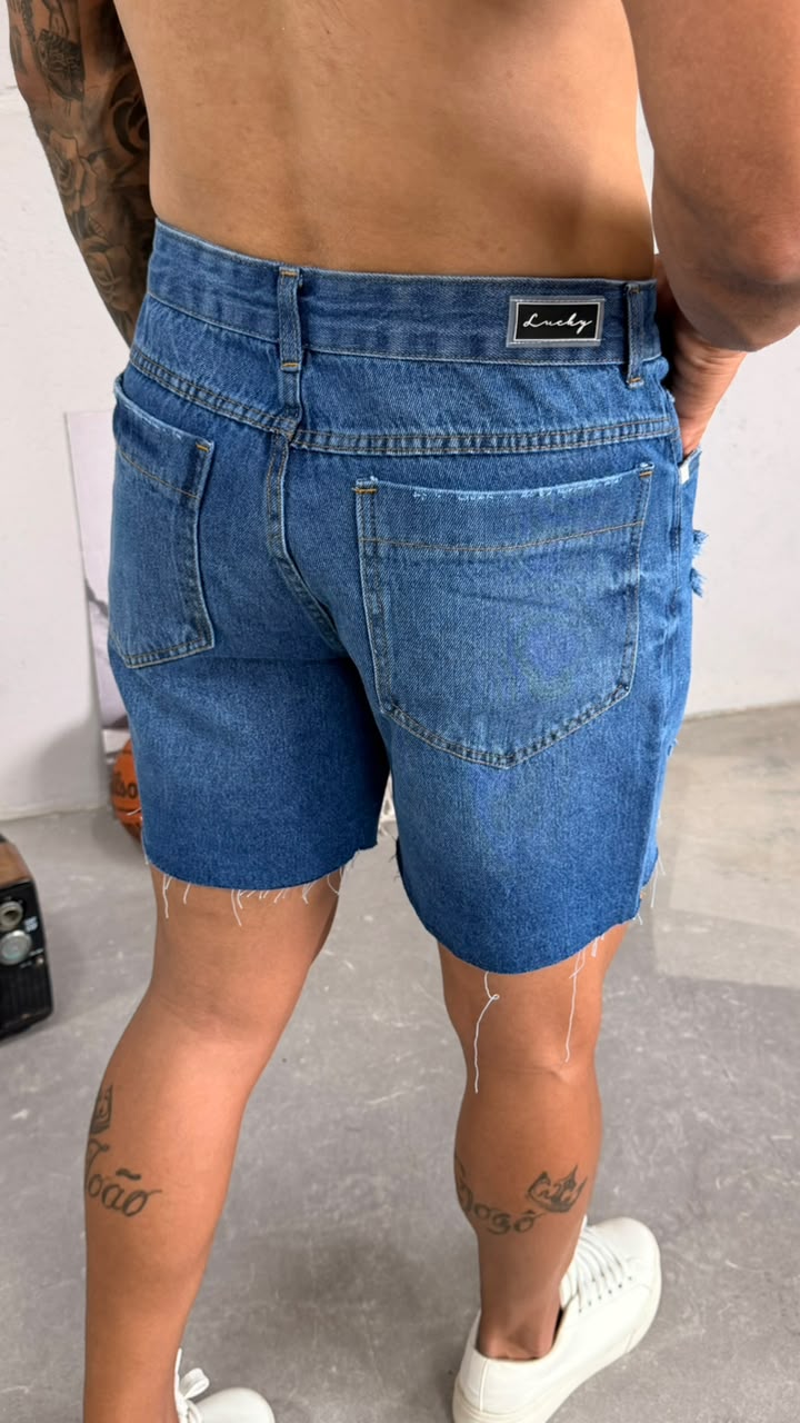 SHORT DESFIADO - ADULTO - 5 CORES