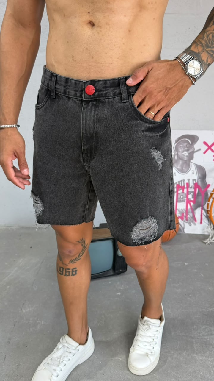 SHORT DESFIADO - ADULTO - 5 CORES