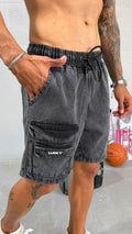 SHORT JEANS CARGO - ADULTO - 3 CORES