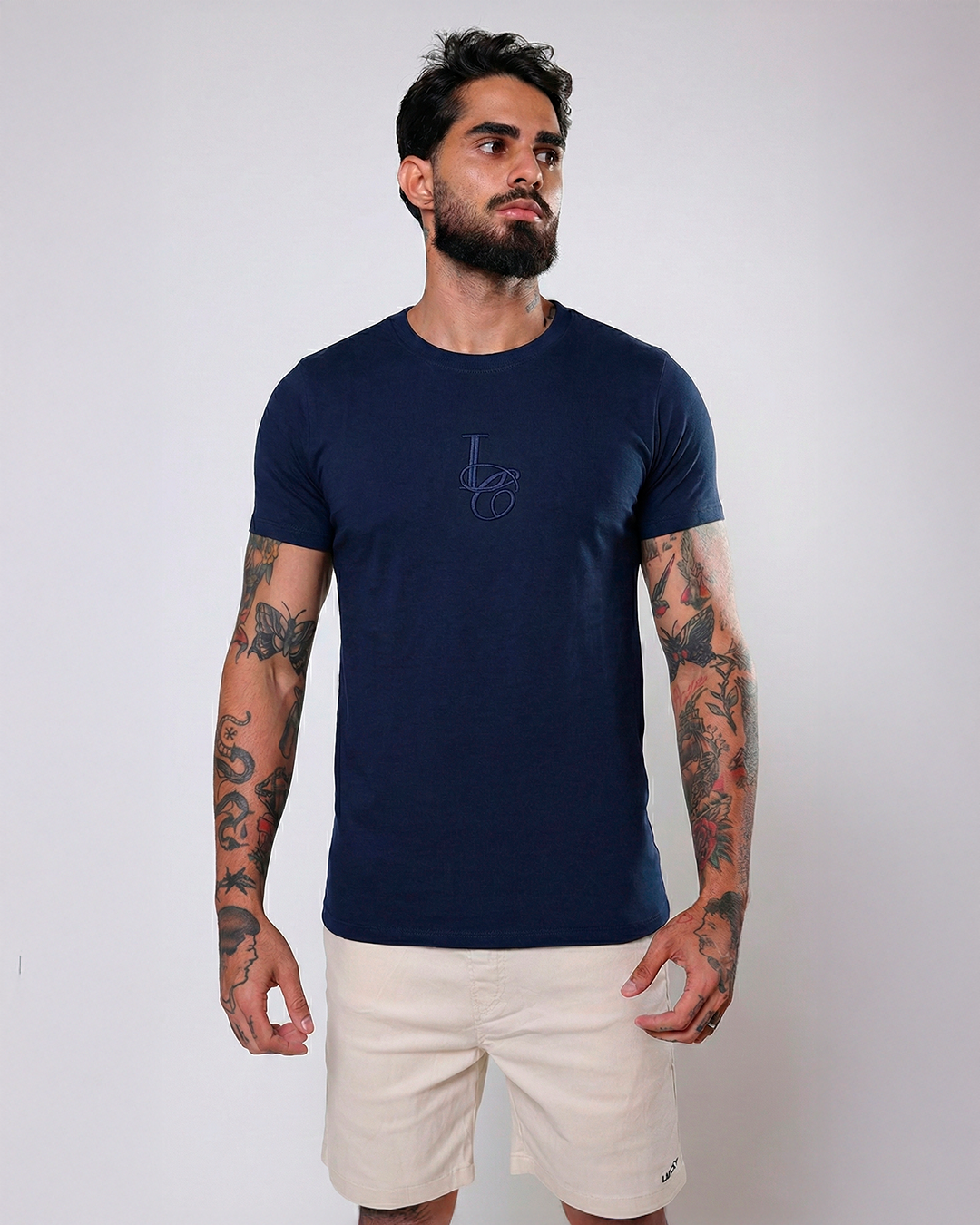 T-SHIRT REGULAR FANCY - 1100169 - AZUL MARINHO
